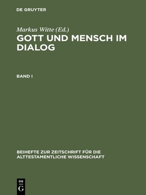 cover image of Gott und Mensch im Dialog